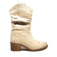 Shop and Shoes Bayan Çizme Bej Süet 036-111 
